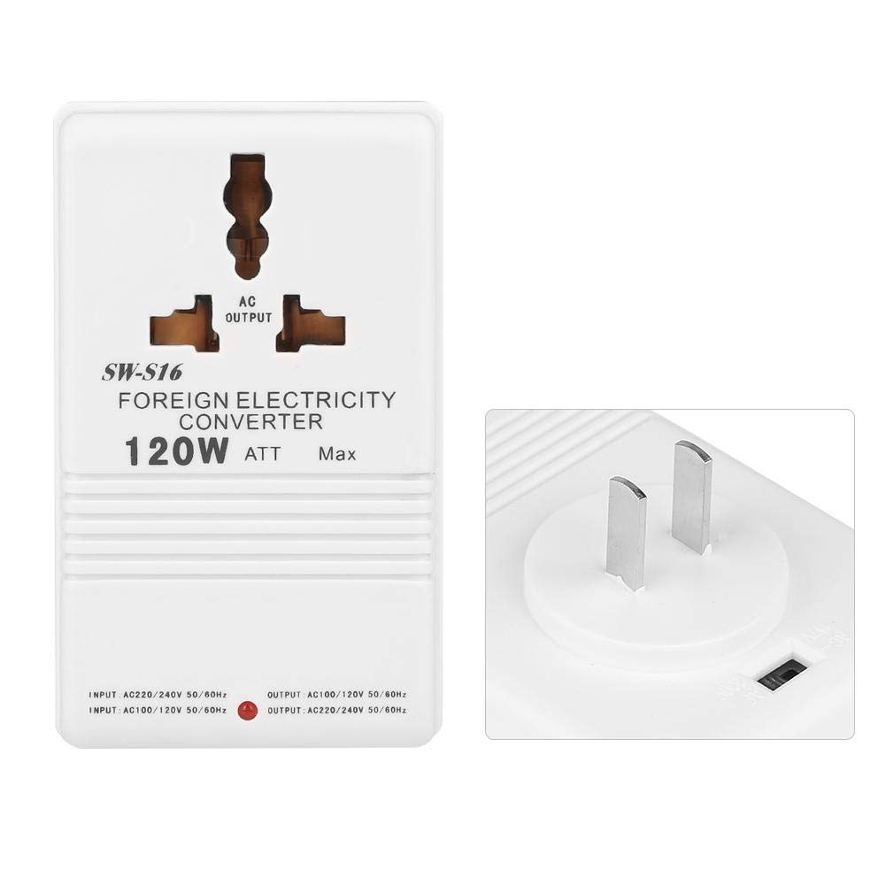 Portable Voltage Universal 110V to 120V to Bidirectional Compatible with International and Domestic Use Converter, 120W, Compatible, 220V, 240V,