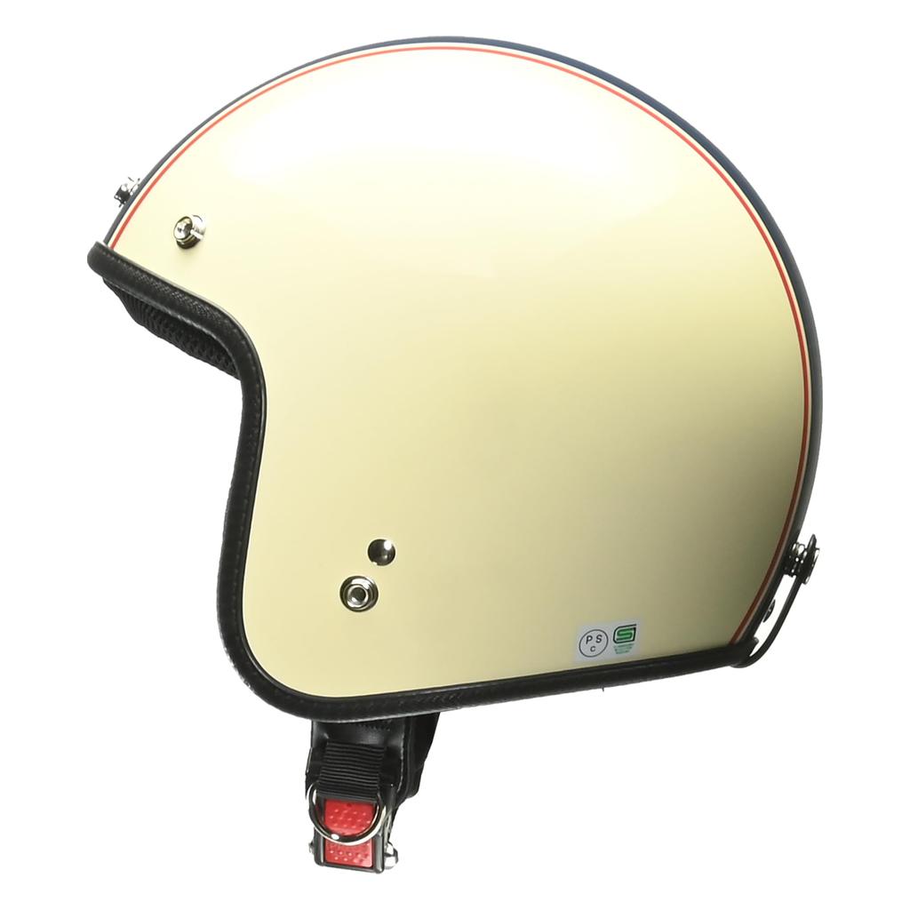 Lead Industries Jet GRENVER Motorcycle Helmet, Ivory/Navy, One Size Fits All