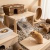 Creative Colorful Hamster Climbing Ladder Interactive Wave Shape Guinea Pigs Bridge Decorative Hedgehog Ladder Small Animals