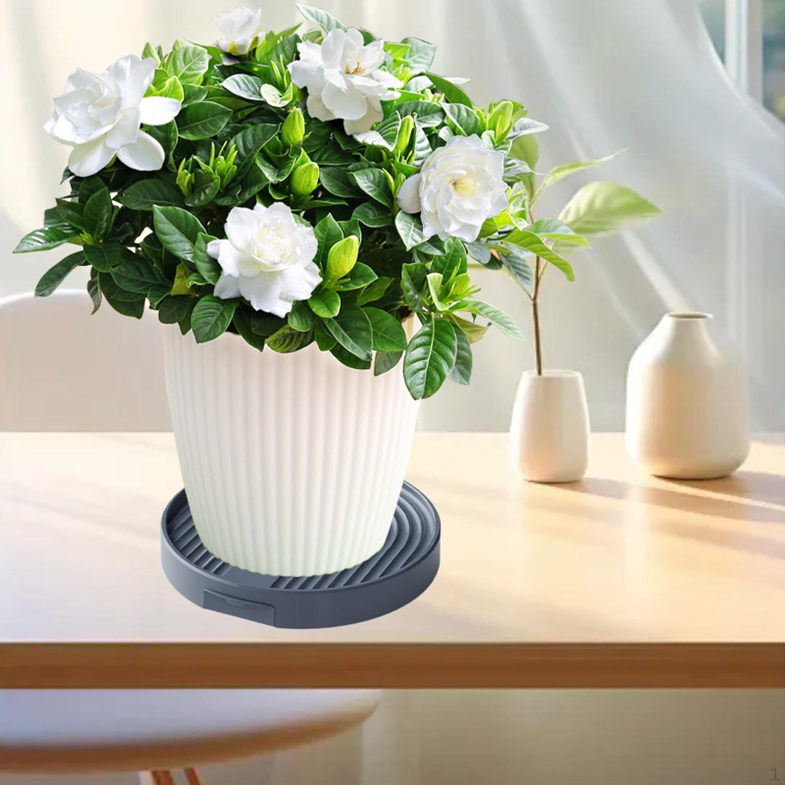 

Подставка для цветочного горшка Plant Caddy, подставка для цветочного горшка, встроенный дренаж, круглая подставка для сада,