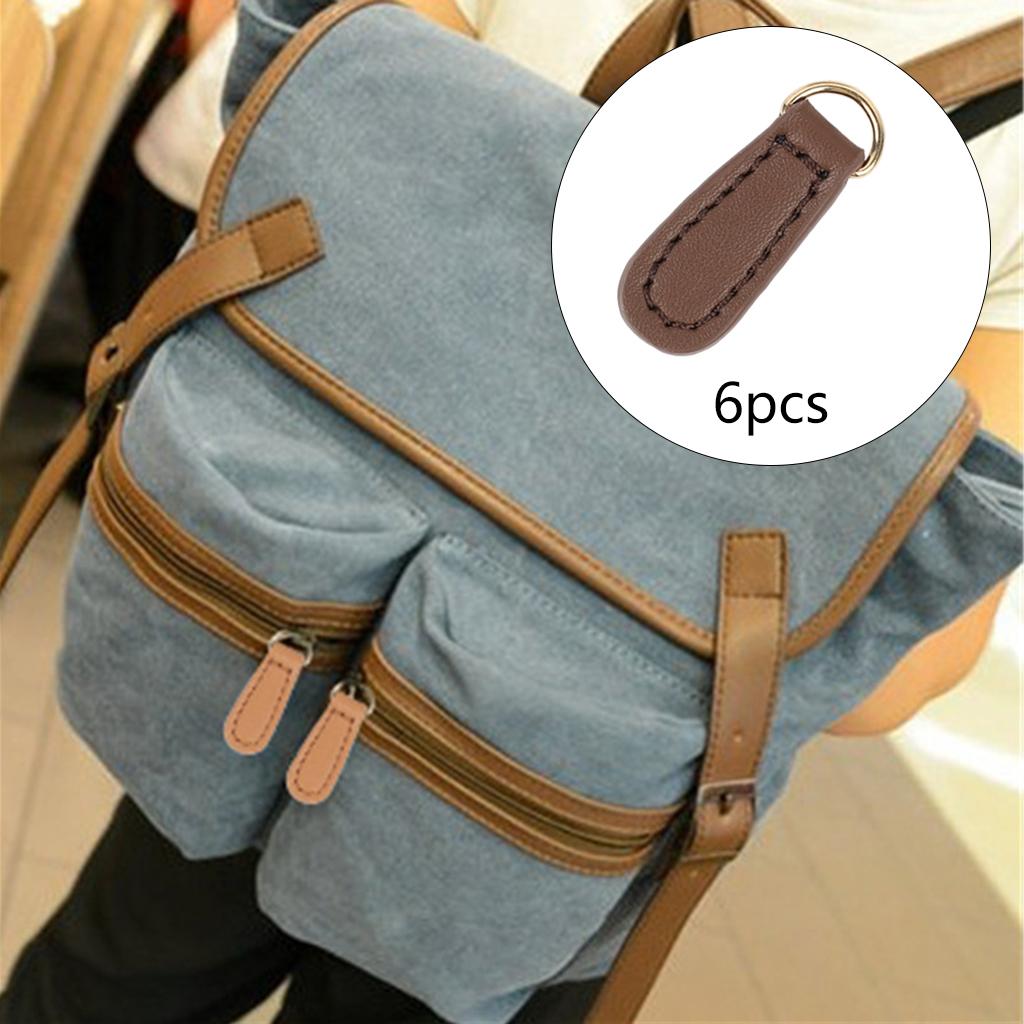 

6 Pack Zipper Tags for DIY Projects on Backpacks And Handbags