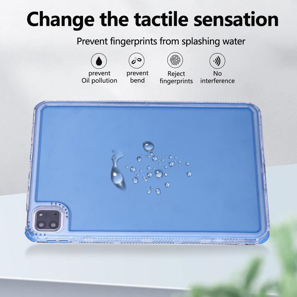 Clear Case for iPad Pro 11 (2022)/(2021)/(2020)/(2018) 3 in 1 PC+TPU Shockproof Tablet Cover