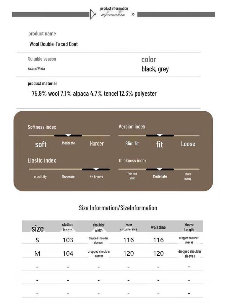 Women's Mid-Length Wool Blend Winter Coat