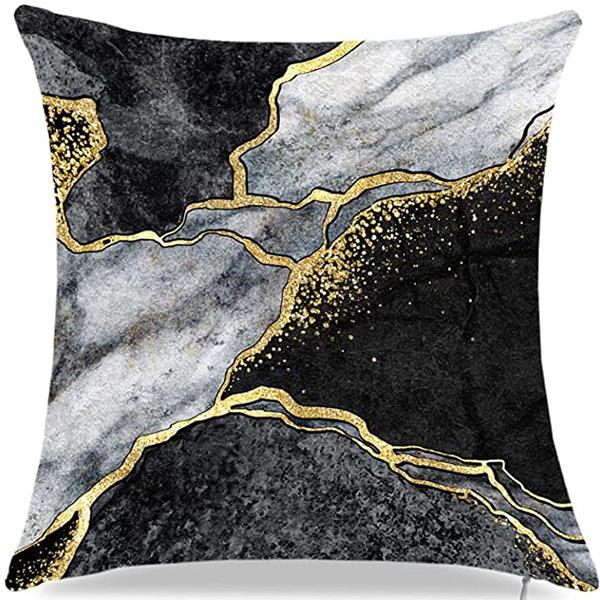 New Summer Hot-selling Light Luxury Series Simple Marble Sofa Bedside Cushion Pillow Cover