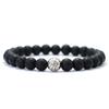 Minimalistyczna Bransoletka Koszykarska Męska 8mm Naturalna Lawa Onyks Tygrysie Oko Bransoletka Miedziana z Koralikami Braccialetti Uomo Pulseras