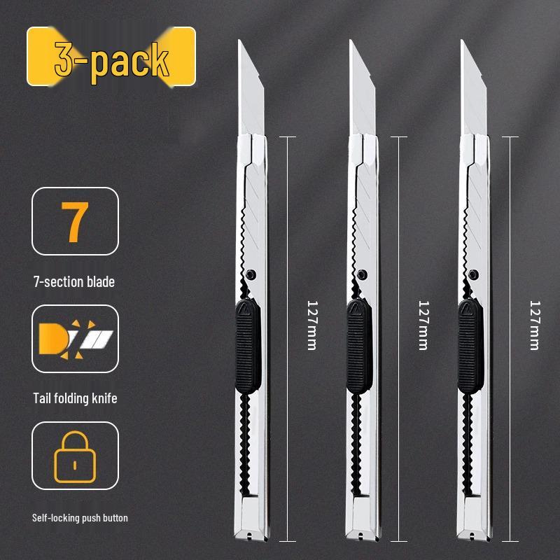 

Универсальный нож из нержавеющей стали с утолщенным лезвием для резки бумаги и обоев