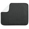 InterDesign Dish Drainer/Drying Mat for Kitchen, Large, Black, 46 X 41 Cm (40137EJ)