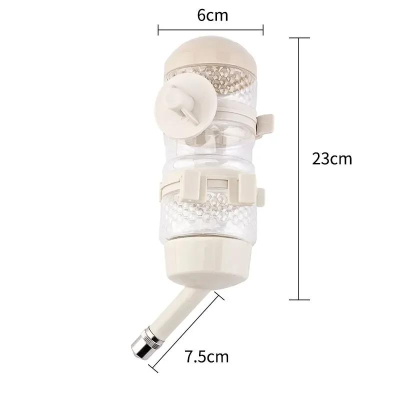 Dogs Drinker Plastic 500ml Water Bottle Dispenser Feeder Hanging Pet Puppy Feeder The Ball Type Hanging Drinking Bottle