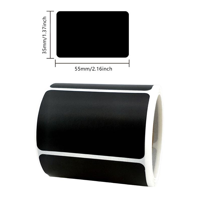 500Pcs/Roll 3 Styles Removable Blackboard Stickers Waterproof Chalkboard Labels 1.37*2.16In For Home & Kitchen