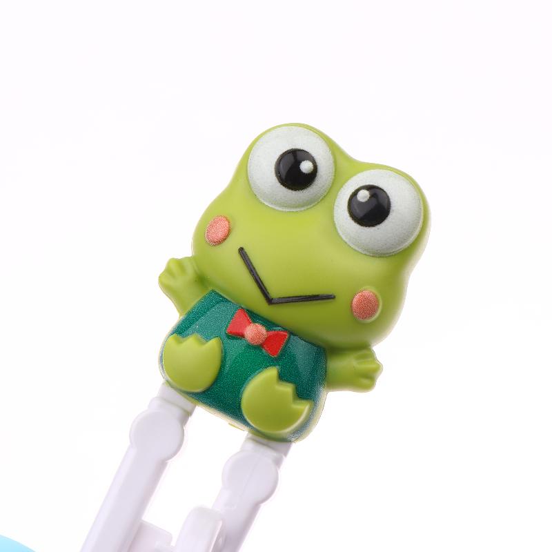 1 Pair Baby Safty Learning Chopsticks Cartoon Animal Head Children Eating Training Chopsticks Reusable Tableware