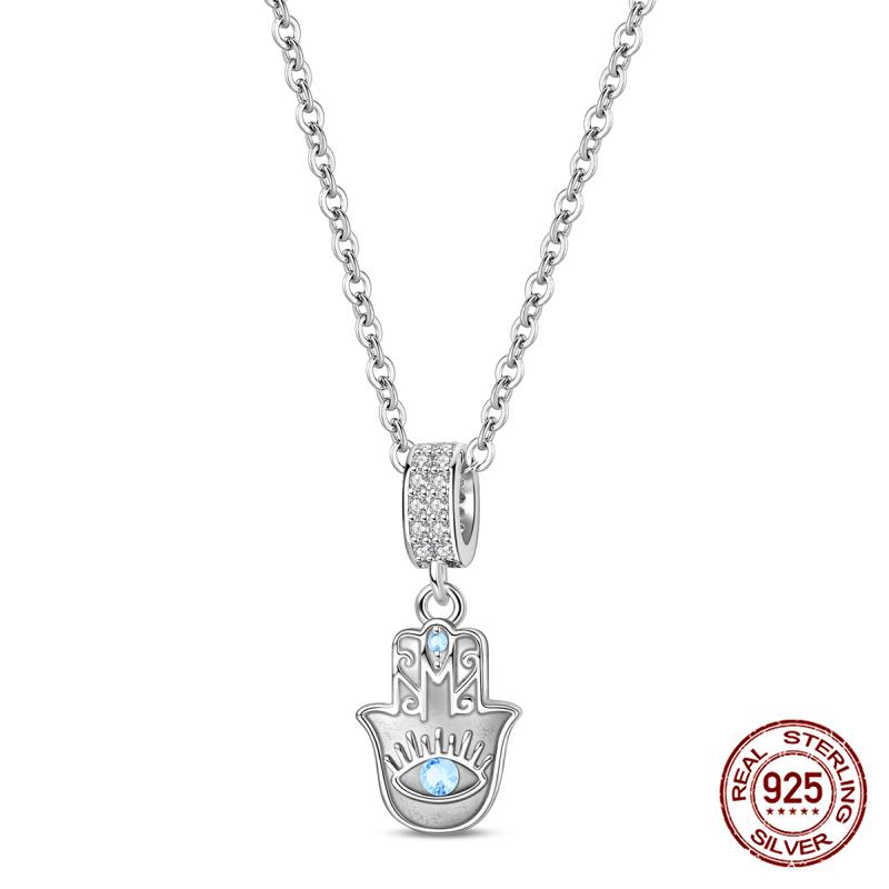 New Original 100% 925 Silver Firefly & Cross Guardian Pendant Women's Necklace Elegant Anniversary Birthday Gift