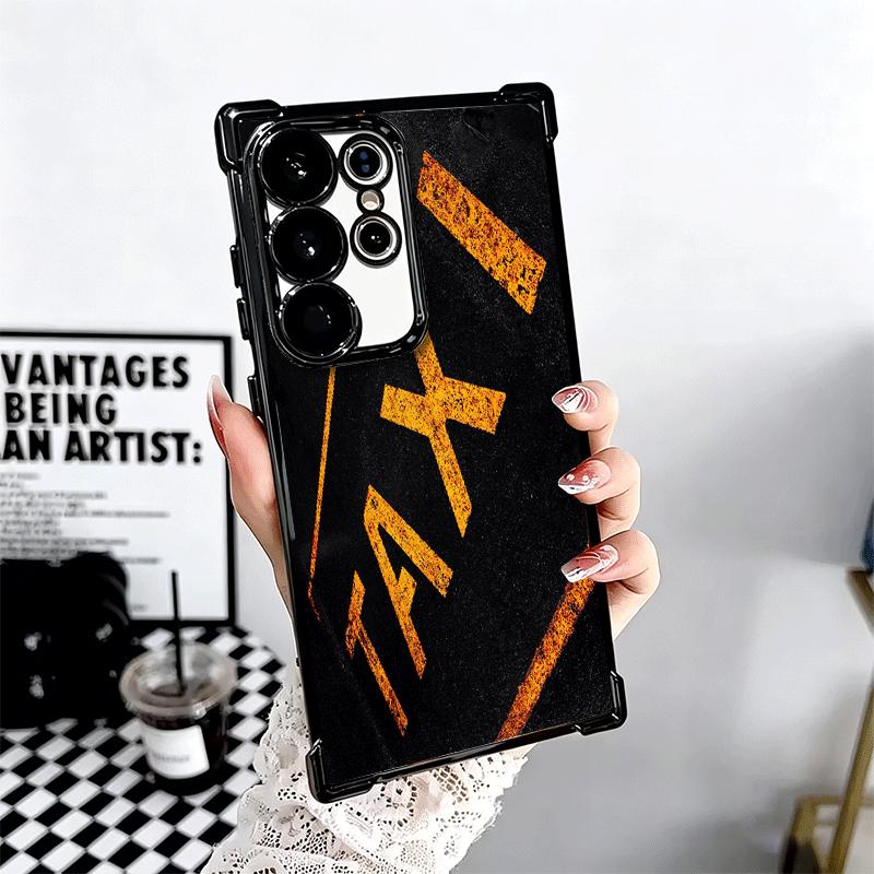 NYC Yellow Taxi Cabs Soft Phone Case For Samsung Galaxy S26 Ultra S25 Edge S24 FE S23 Plus S22 S21 + S20 Plating Anti-Fall Funda
