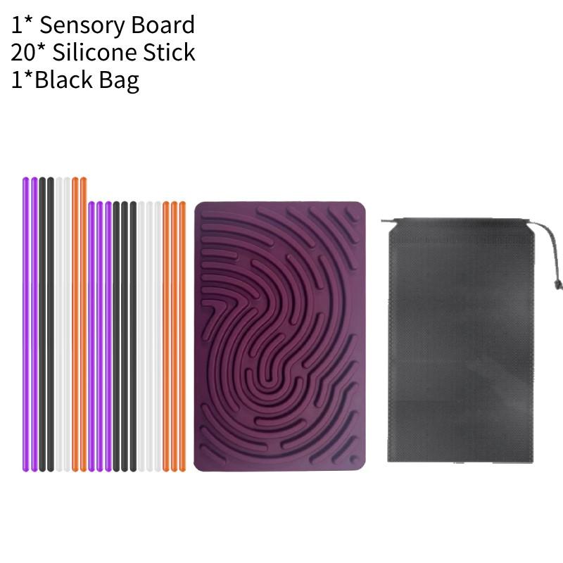 Square Activity Sensory Board Silica Gel Decompression Puzzle Toy Fun Children