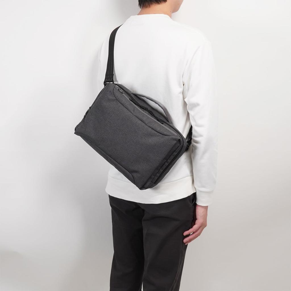 Body Bag Hoverlight 2 Pocket Can Hold 11 Inch Tablet Beige [Ace Gene] Men's Antibacterial/Antivirus No.67614