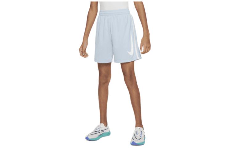 Nike Dri Fit Kids Shorts Kids Light Armory Blue/White/White DX5361-440 S