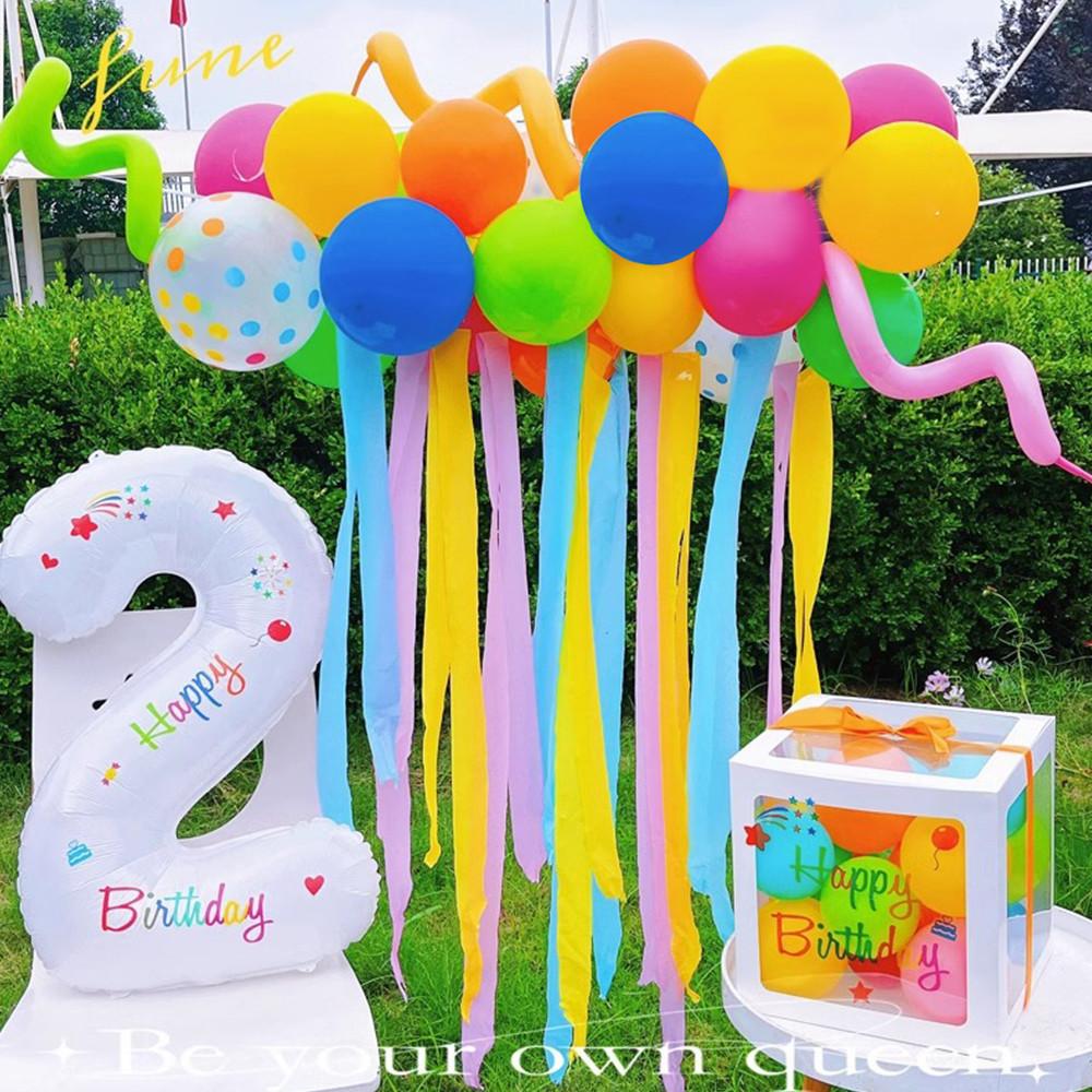 

Мультяшный прозрачный воздушный шар Подарочная коробка Признание в любви Свадьба День рождения Сцена Украшения Детский день рождения Украшения ко Дню святого Валентина