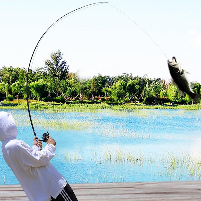 Teleskopspö fiskespö 99 % kolfiber 1,8M-3,6M metall Utomhussport Havsfiske resspön