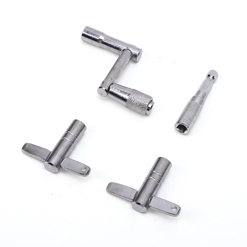 Drum Key Set 4Pcs Metal Tuning Tool Wrench Portable for Acoustic and Electronic Drums