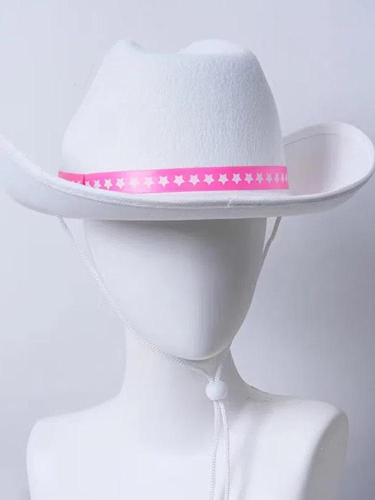 Barbi Cosplay Kostuum Met Hoed Roze Cowgirl Outfits Jaren 80 Hippie Disco Kostuum Margot Robbie Film Barbi Halloween Comic