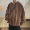 Men's Winter 2024 Casual Knitted Hooded Sweater - Button Design Pullover
