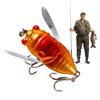 4cm/5.5g Cicada Fly Fishing Lures Artificial Fishing Bass Bait 3D Holographic Eyes Fishing Hard Lures Cicada Bait For Fishing