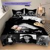 Michael Jackson'S Legacy Print 3Pcs Bedding Setduvet Cover With 2 Bedropillowcase Home Birthday Gift