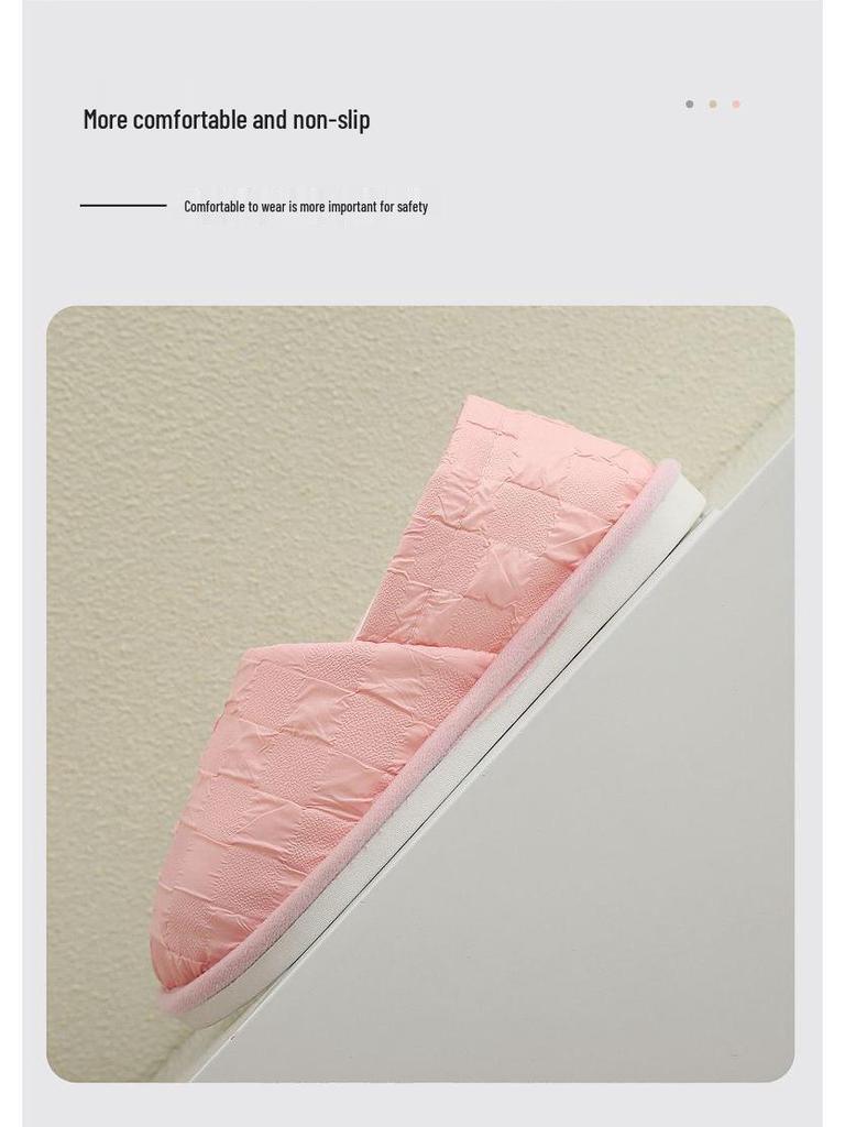 Breathable Anti-Slip Lightweight Postpartum Slippers with Soft Sole & Heel Covering