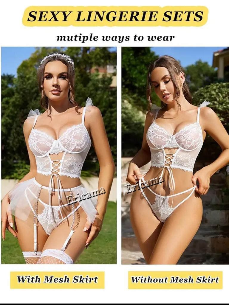 Multi-style Sexy Lingerie Set For Women Erotic Bra set Sexy Panties Garter Push Up Underwear For Women's Flower Underwear Set