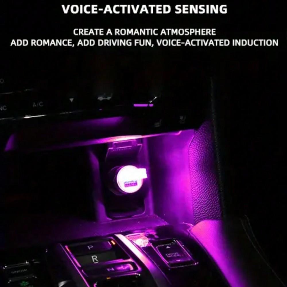 Car LED USB Neon Ambient Light – RGB Mini Colorful Atmosphere Lamp for Car Interior (Portable Night Light Accessory)