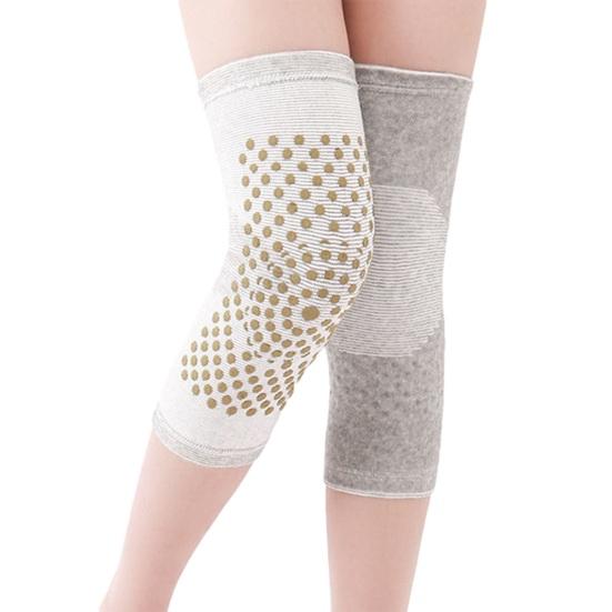 1 Pair Mugwort Acupressure Knee Sleeves Self Heating Compression Knee Sleeves Acupressure Elastic Knee Wrap for Men Women