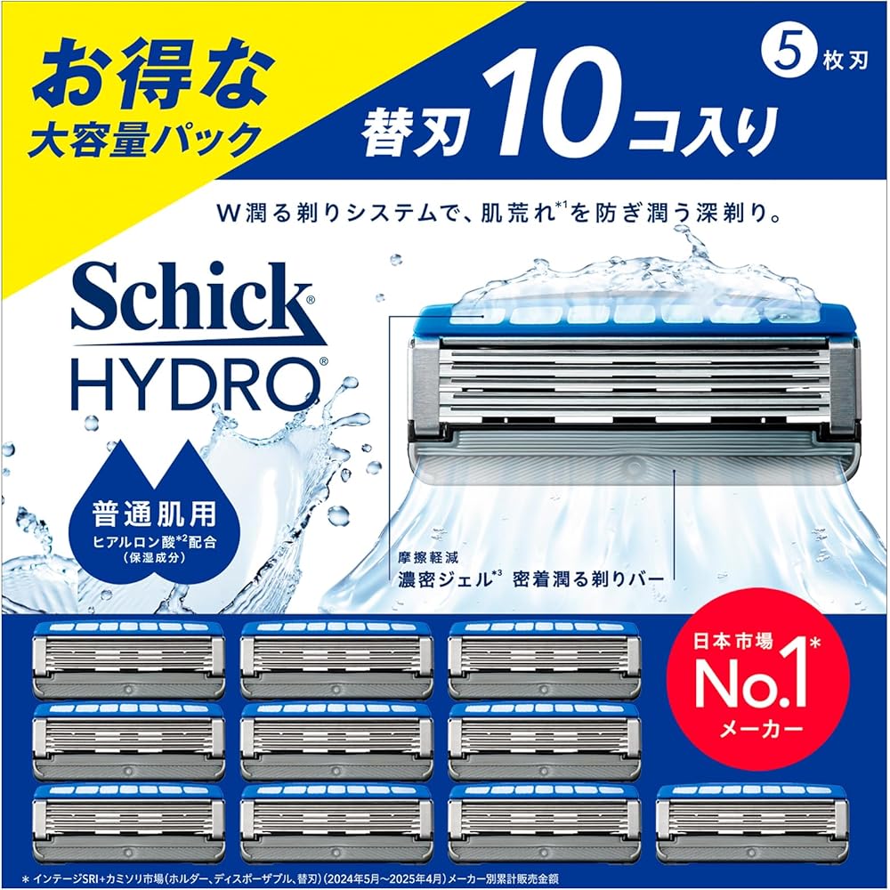 Schick Hydro Razor Blades for Normal Skin 10 Count Men s Shaving Replacement Blades