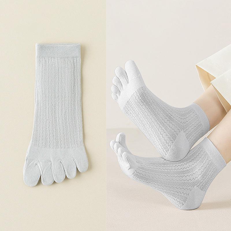5 Finger Boat Sox Women Toe Socks Fashion Breathable Summer Ladies Girl Ultrathin Invisible Cotton Five-finger Sock