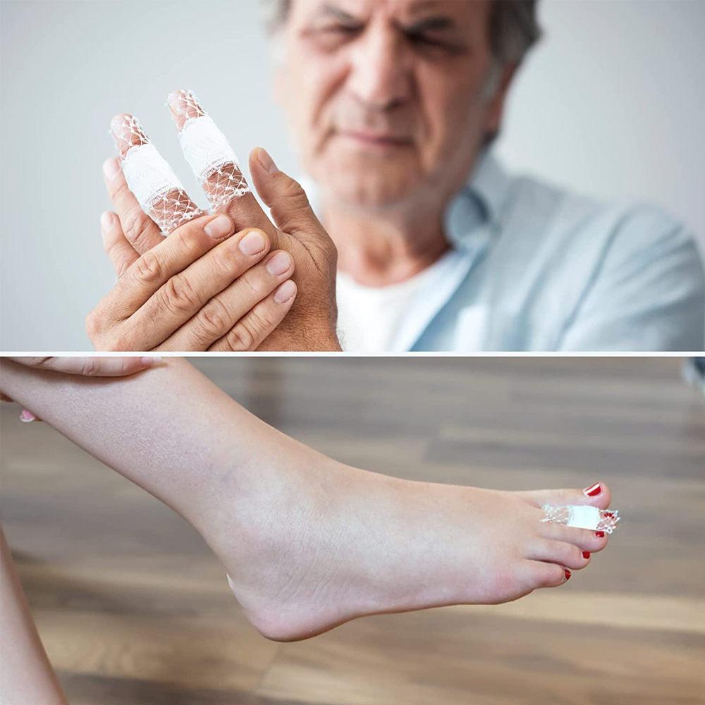 1 Rolle Netzschlauchverband Elastisches Netz Wundauflage Schlauchgaze Atmungsaktiver Verband Fixiernetz für Handgelenk Ellenbogen Wade