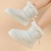 Women's New Winter Fleece Lined Thickened Bread Shoes Furry Cotton Shoes Chunky Sole Elevated Non Slip Warm Snow Boots