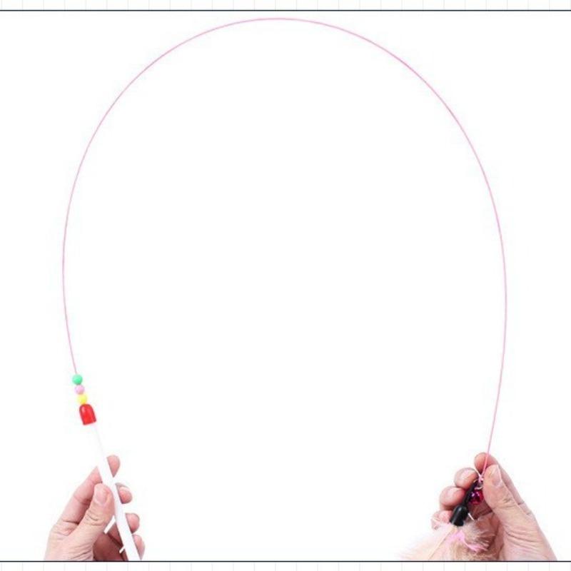 Cat Toys, Cat Fishing Sticks, Cat Feather Toys, High-toughness Feather Steel Wire Cat Toys