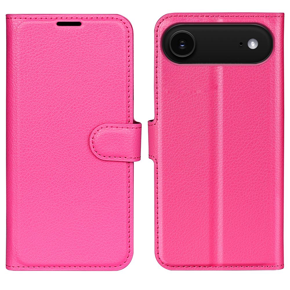 For iPhone Air Wallet Case Litchi Texture Shockproof Leather Flip Stand Phone Cover