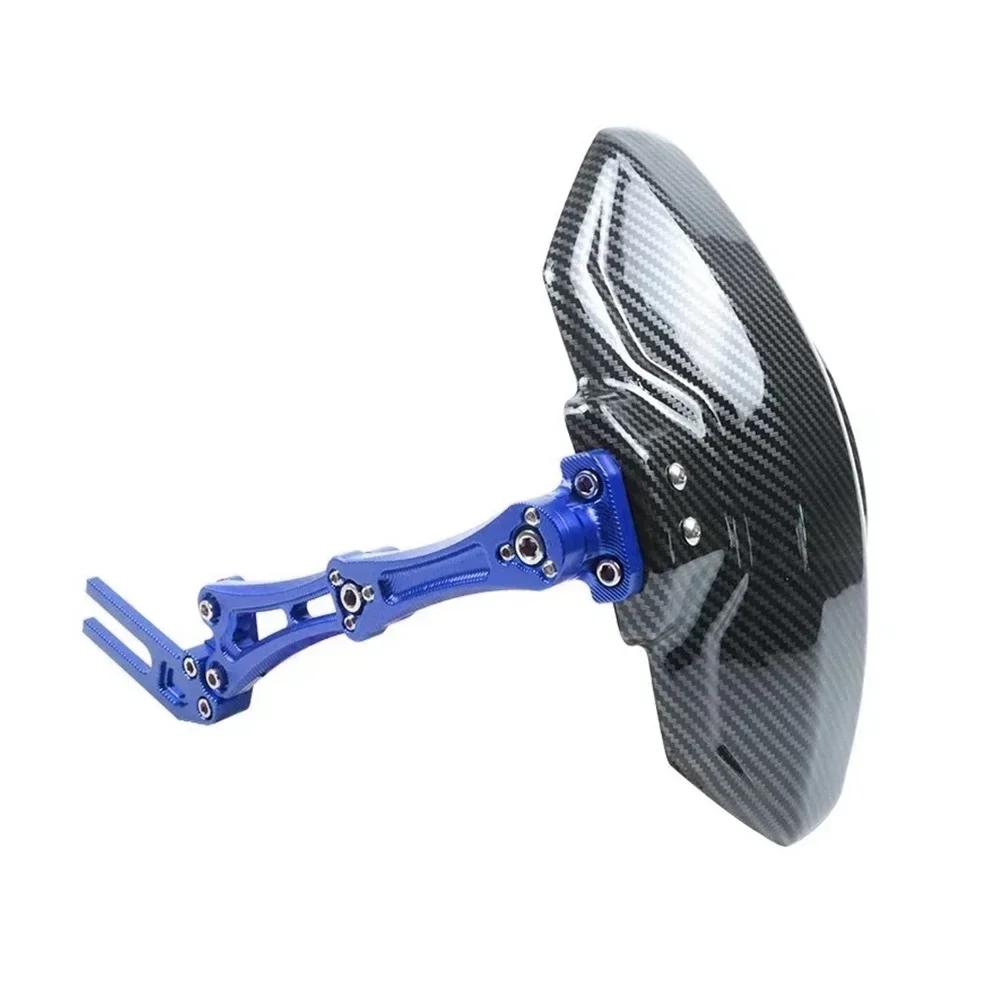 Motorcycle And Bike Adjustable Imitation Carbon Fiber Aluminium Alloy Rear Wheel Fender Mudguard Universal Extender Accessories