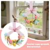 Miniature Easter Wreath, Suitable For Kitchen Cabinets, Miniature Spring Artificial Easter Egg Wreath.