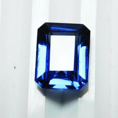 Natural Blue Tanzanite Emerald Cut CERTIFIED 8 Ct Loose Gemstone From Tanzania
