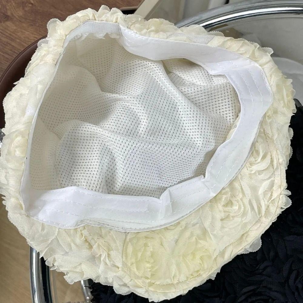 Retro Thin Beanies Hat Korean Painter Artist Cap New Rose Flower Beret Hats