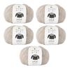 Raw Wool Yarn Sweater Solid Extra Thick 40g Wool Nylon 5 Balls Set Everyone's (approx. 100m) 90% 10% (11. Beige)
