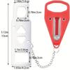 Battery-Free Portable Door Lock Double Hole Security Door Lock Universal Lock  Hotel Security