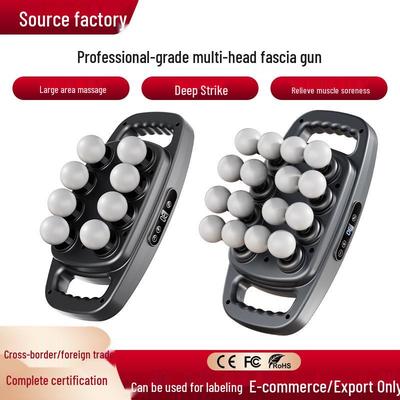 16-Head and 8-Head Fascia Muscle Massager: Deep Vibration for Waist and Back Relaxation
