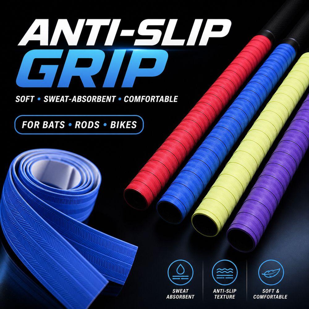 PU Racket Grip Tape Sweat Absorbent Over Grip Tape Fishing Rod Grip Tape Badminton Accessories