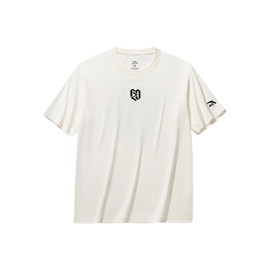 Anta Fan Zhendong Logo T-Shirt Unisex Tops White 172538101R-1