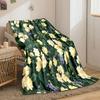 Yellow Floral Blanket bedroom Blanket for Livingroom Couch lunch break Soft throw for Friend's festival Gift