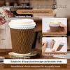 Food-Grade Thickened 3-Layer Corrugated Anti-Scald Coffee Paper Cups