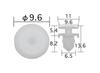 Boston BC5366 Auto Parts Clips, White, 10 Per Bag