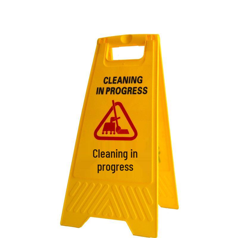 Portable Yellow A-Frame Foldable Plastic Warning and Directional Parking Sign