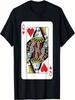 Queen Of The Hearts Playing Card Poker T-Shirt